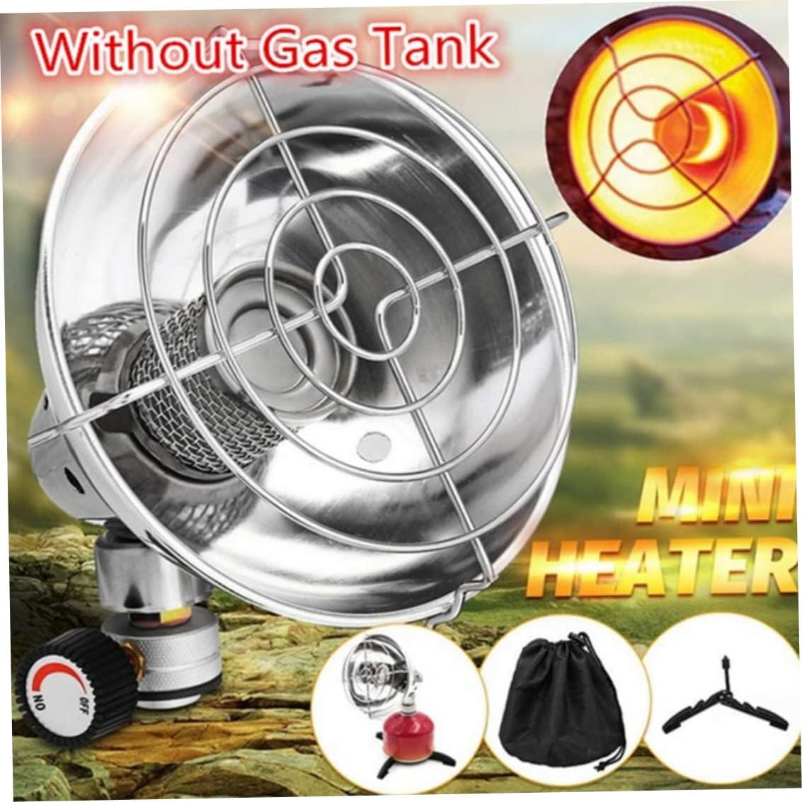 Portable Gas Heater with Stand and Storage Bag
