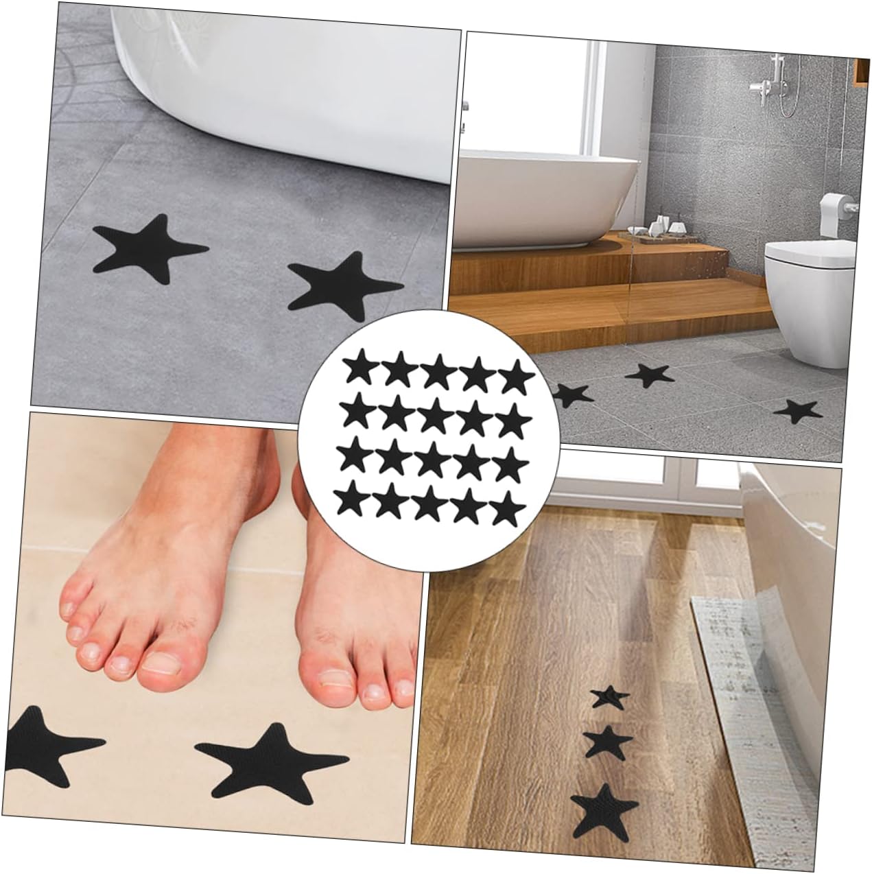 BUGUUYO 40PCS Non Slip Bathtub Decals for Shower and Bathroom Floors