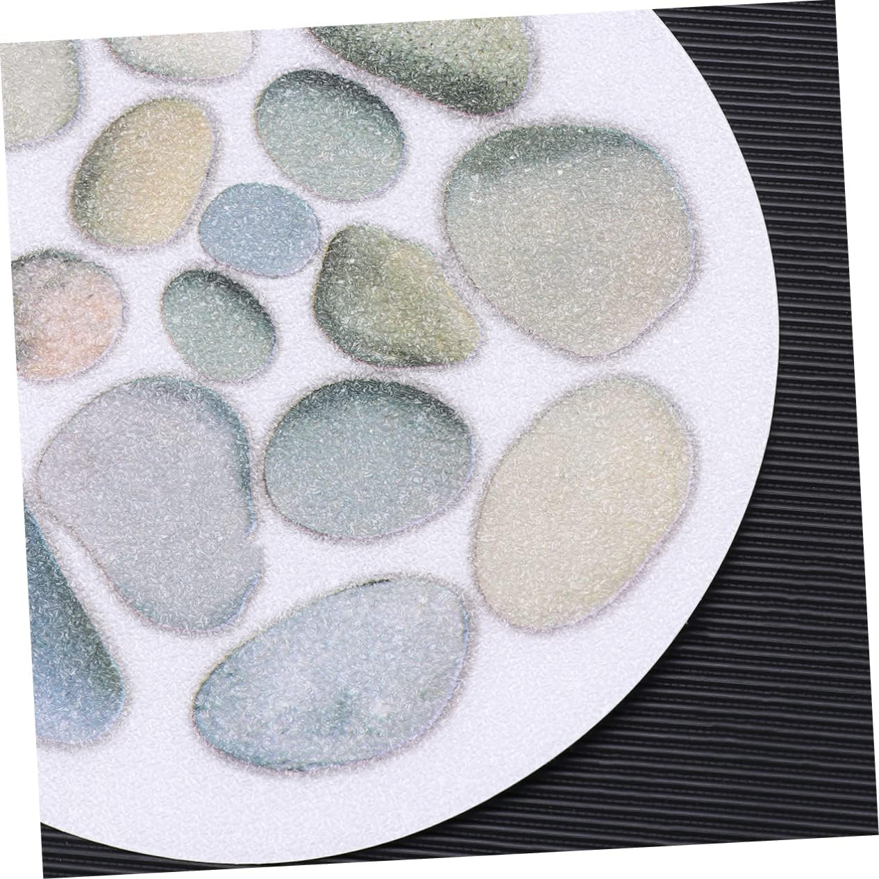 PRETYZOOM 4Pcs Bathroom Non-Slip Stickers with Scraper