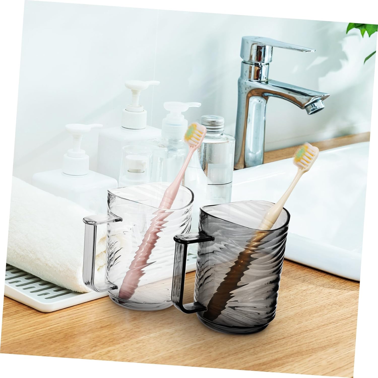HOLIDYOYO 2pcs Reusable Toothbrush Holder