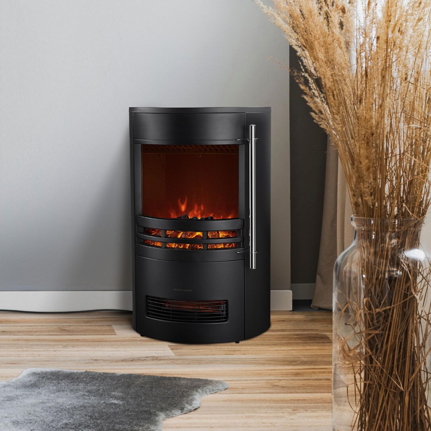 Cambridge Round Electric Fireplace with Remote Control 1