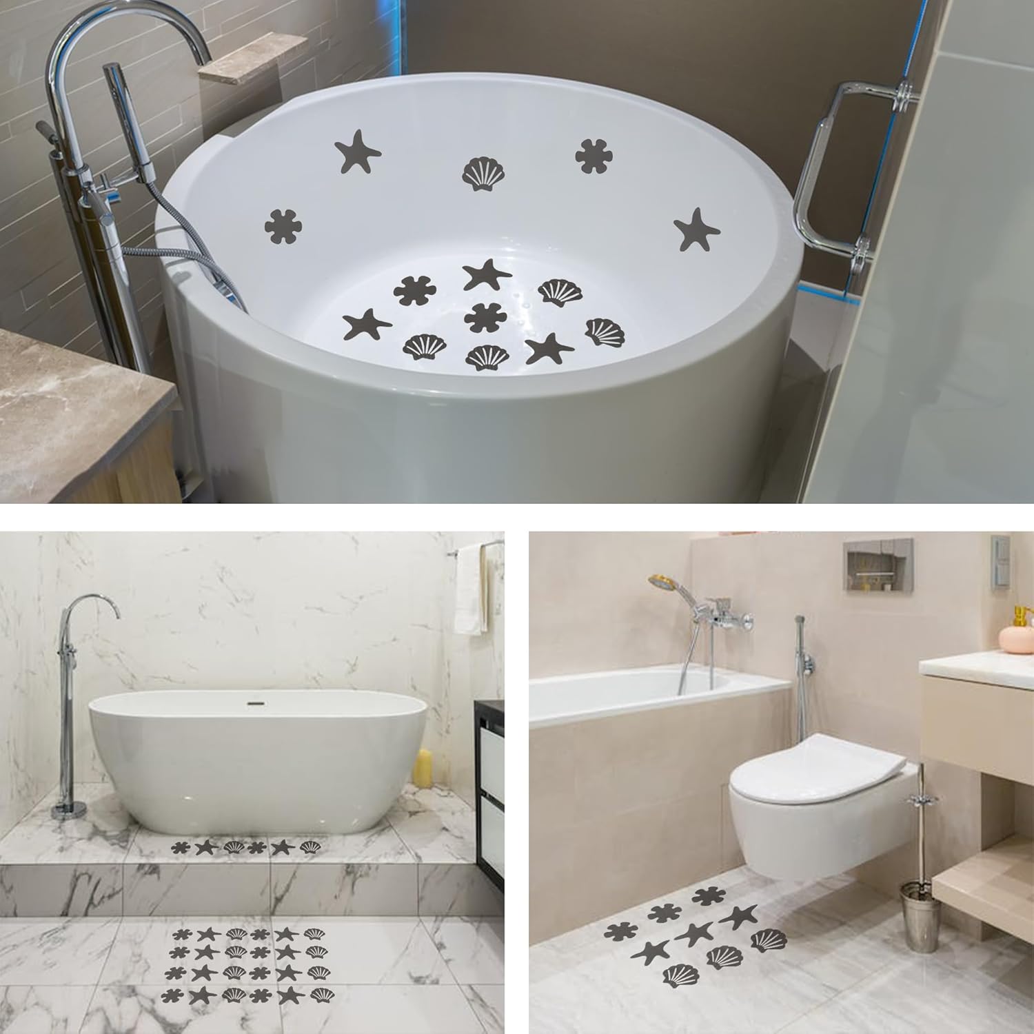 30pcs Anti Slip Safety Stickers for Bathroom Tub Stairs Kitchen Floor