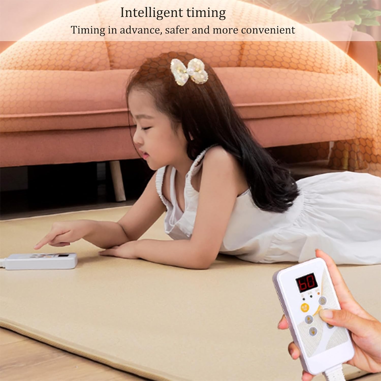 Jidanmian Electric Heated Rug with Fast Heating and Timing