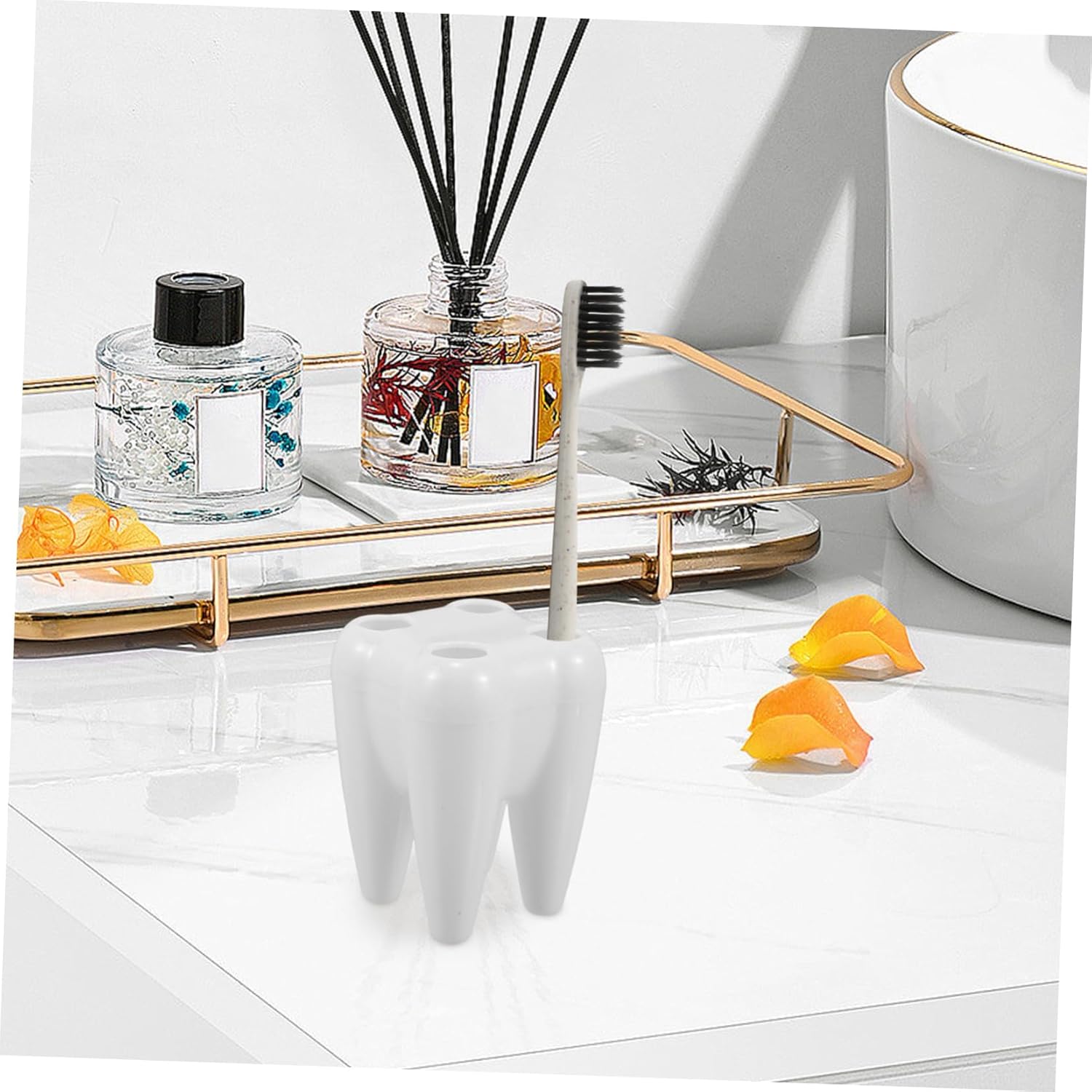 RORPOIR Toothbrush Rack with Suction Cup Storage Holder
