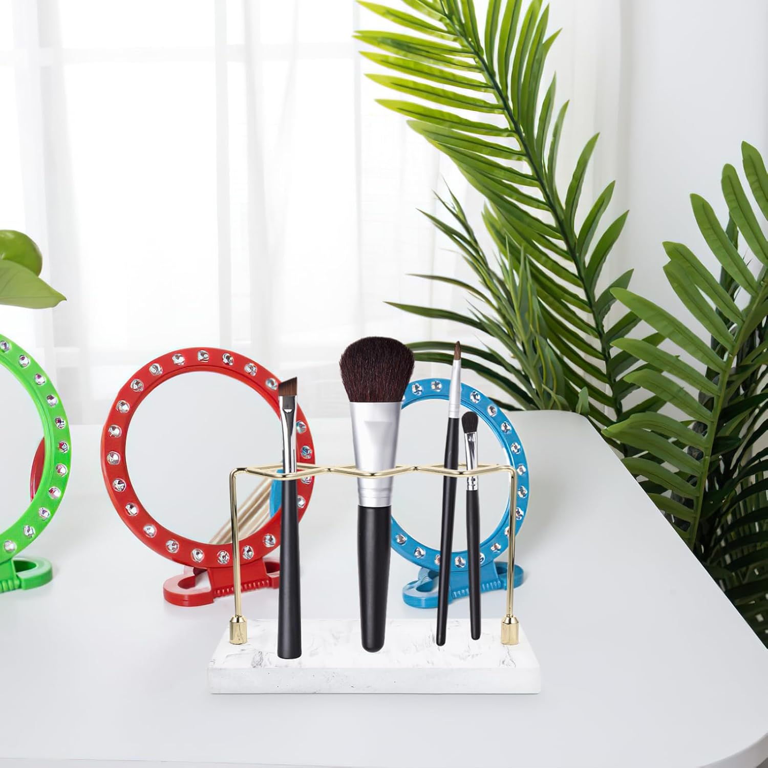 LIFKOME Marble Pattern Toothbrush Holder