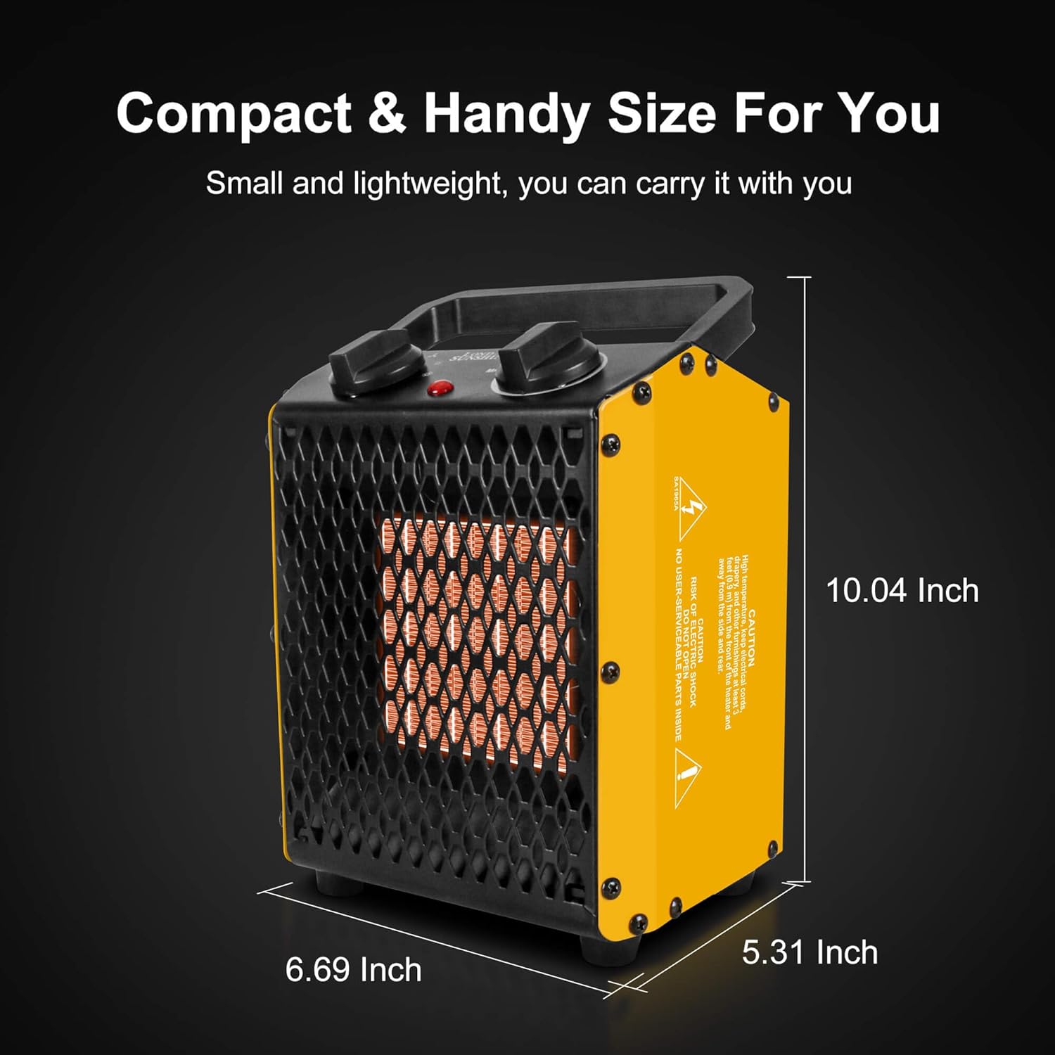 London Sunshine 1500-Watt Electric Heater with Steel Body