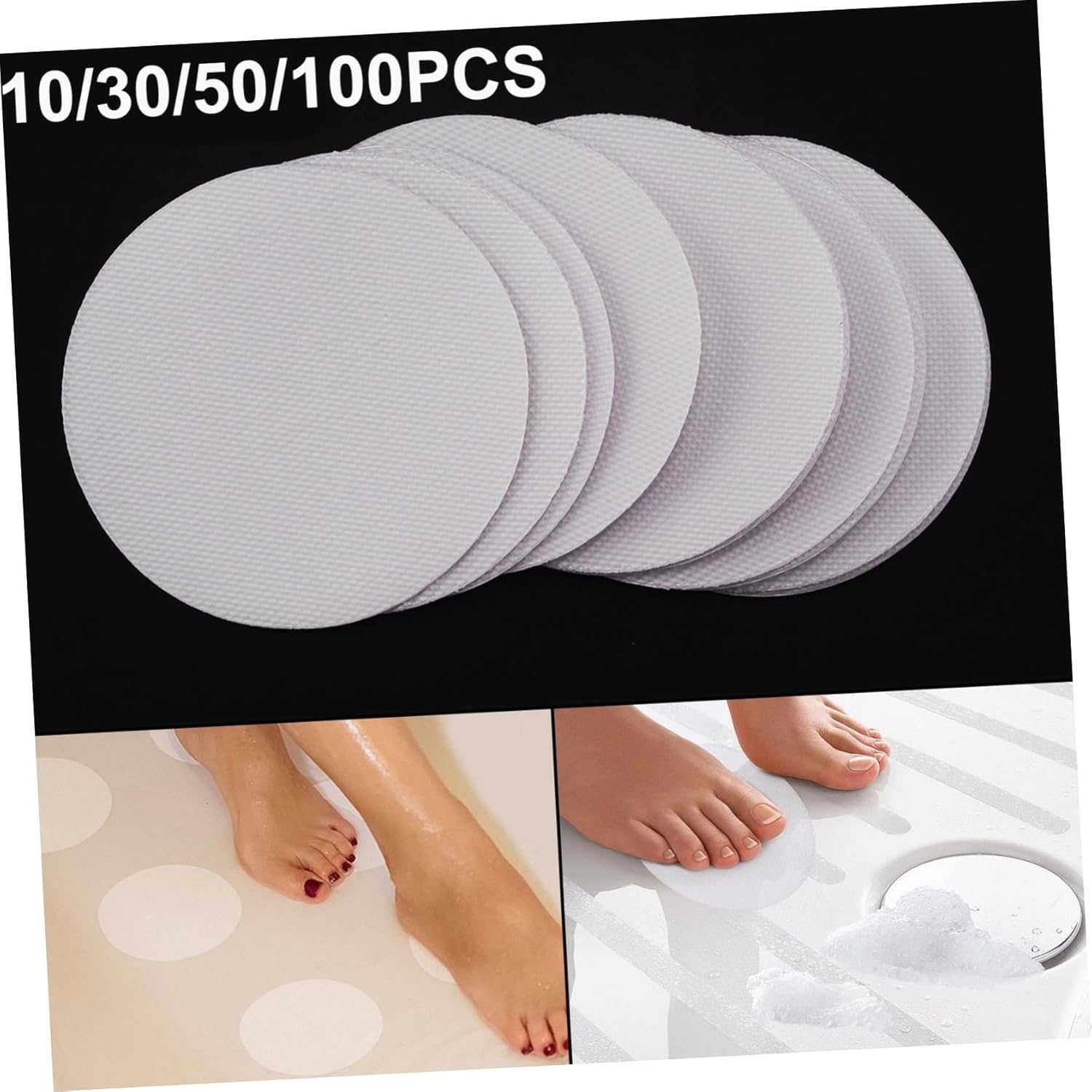 Anneome Non Slip Bathtub Decals 10x4 Peva Stickers for Elderly Disabled