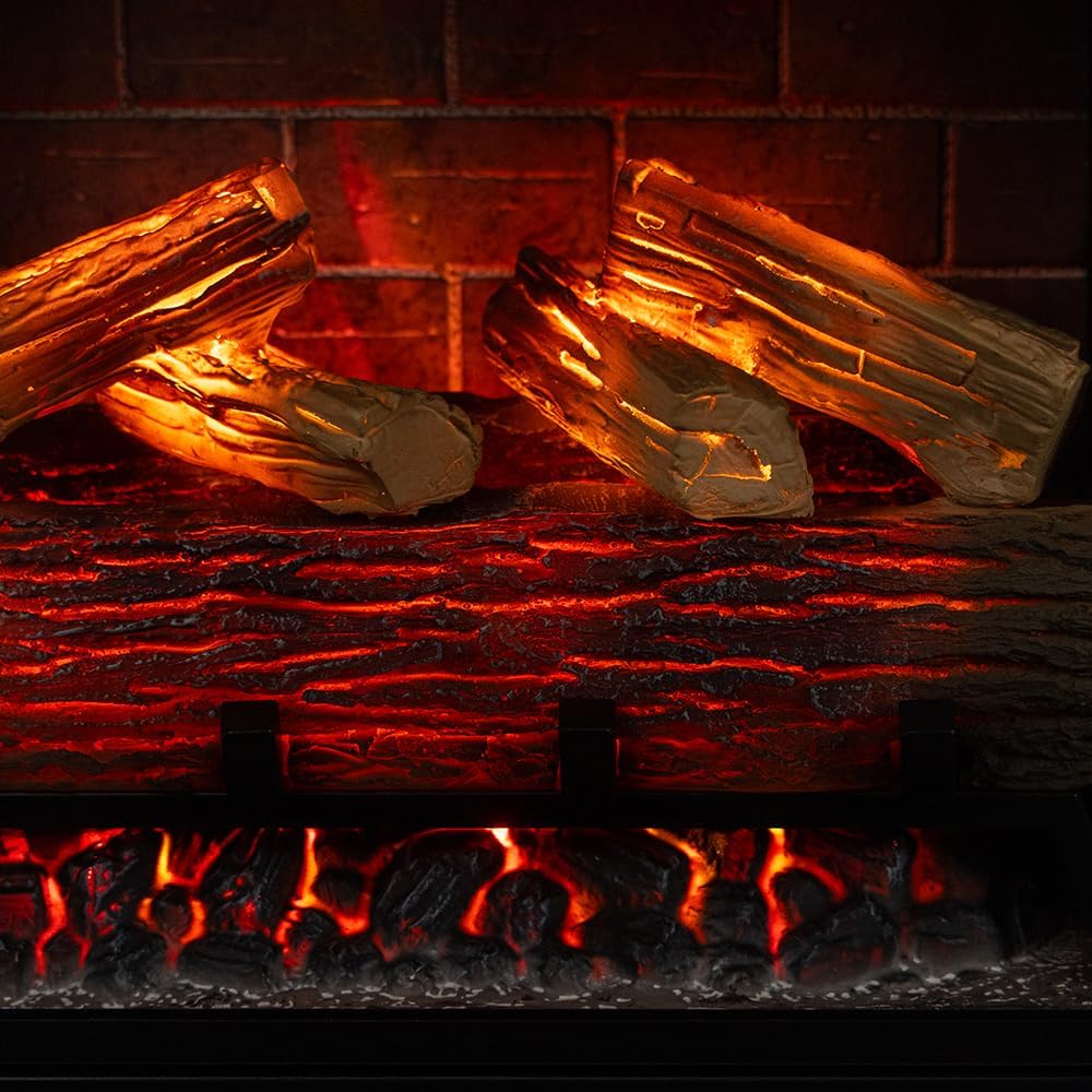 Modern Ember Uptown - Electric Fireplace Insert with Remote and Alexa Compatibility