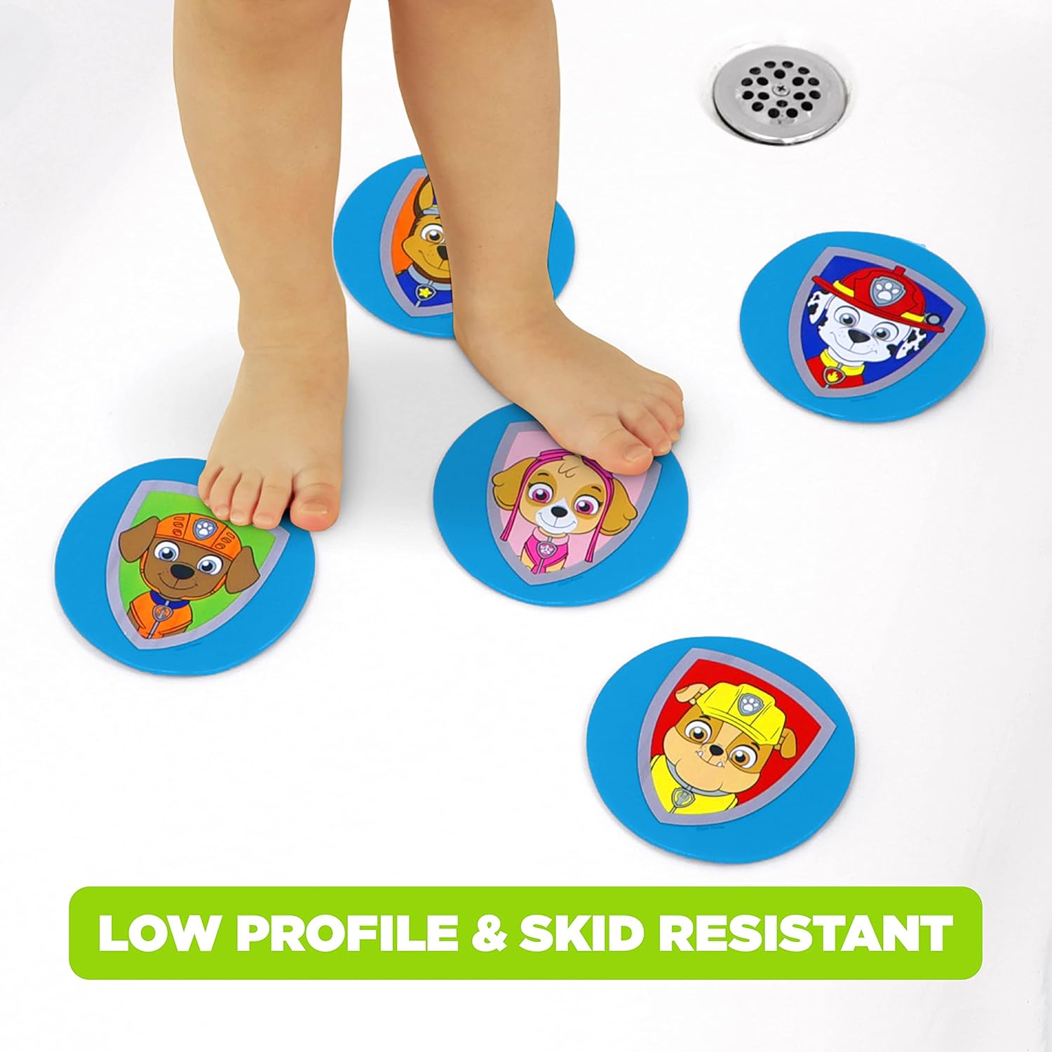 Ginsey PAW Patrol Suction Cup Tub Treads - 10 pc Clear 1