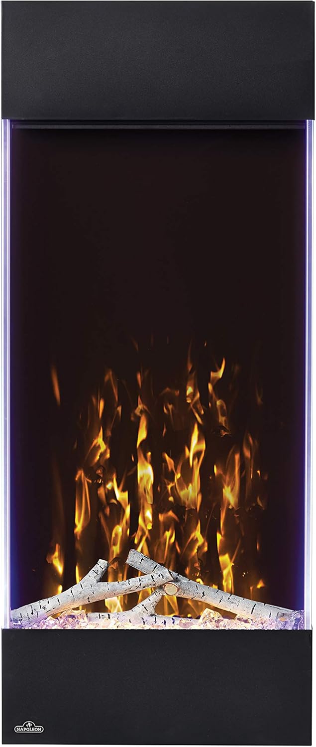 Napoleon Allure 38 Inch Electric Fireplace - Black
