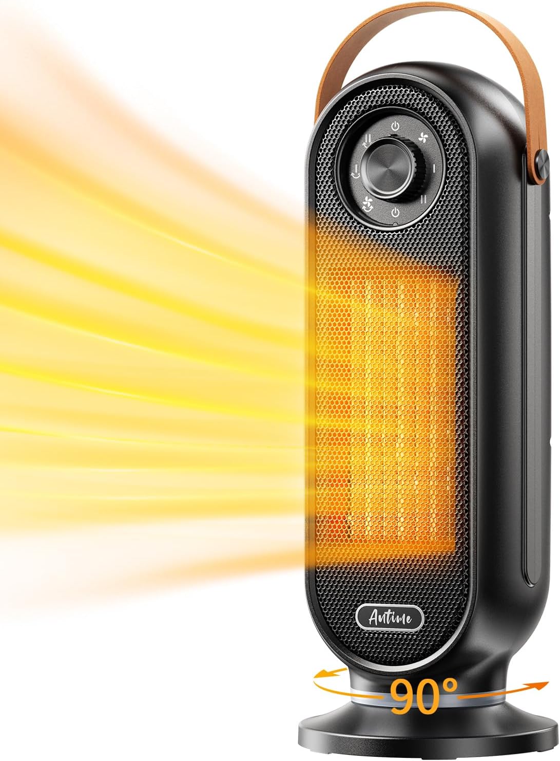 Antime 1500W Electric Space Heater with Remote and Thermostat