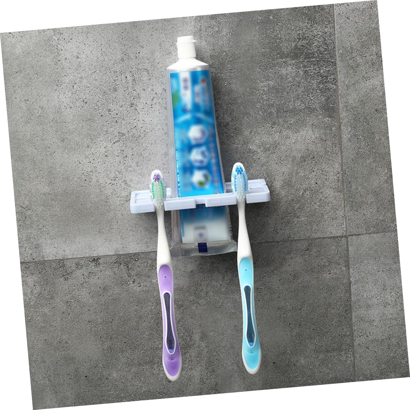 Garneck 3pcs Wall Mounted Toothbrush Holder with Suction