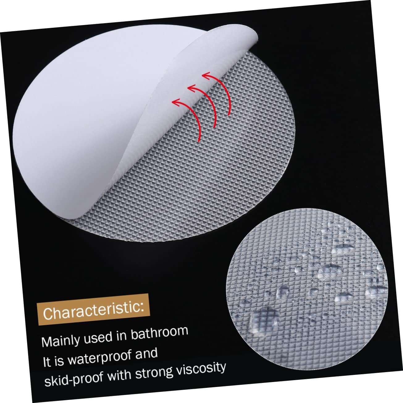 30 Pcs Round Non-Slip Bathtub Stickers Peva Material 1