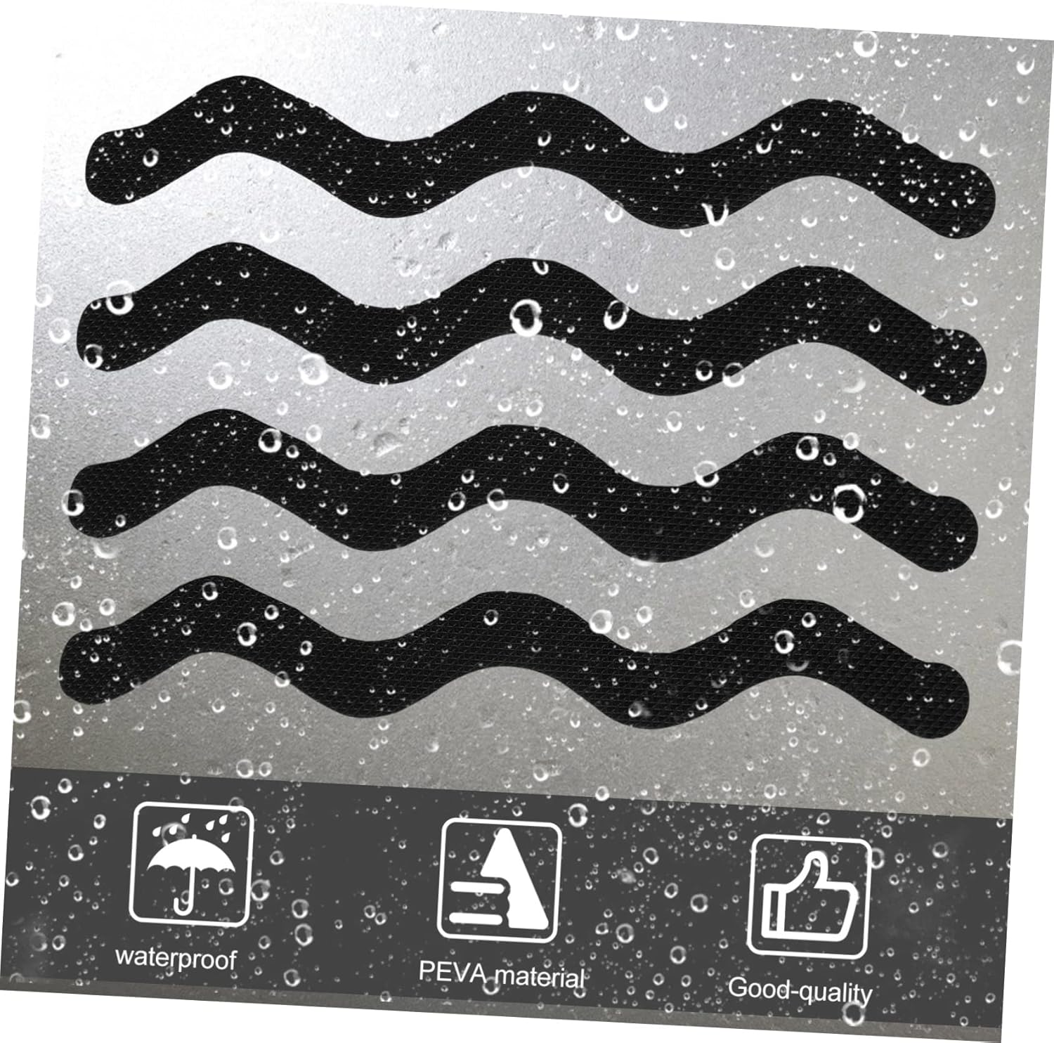 BUGUUYO Non-Slip Bath Stickers 24pcs Anti-Skid Sticker Set