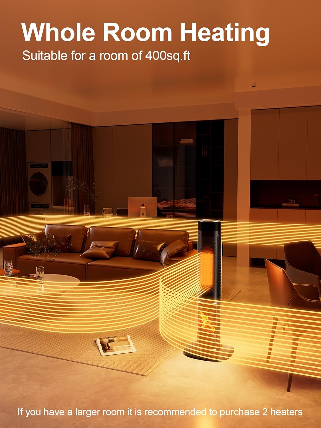 Uthfy 32IN Tower Heater with Remote and Oscillation