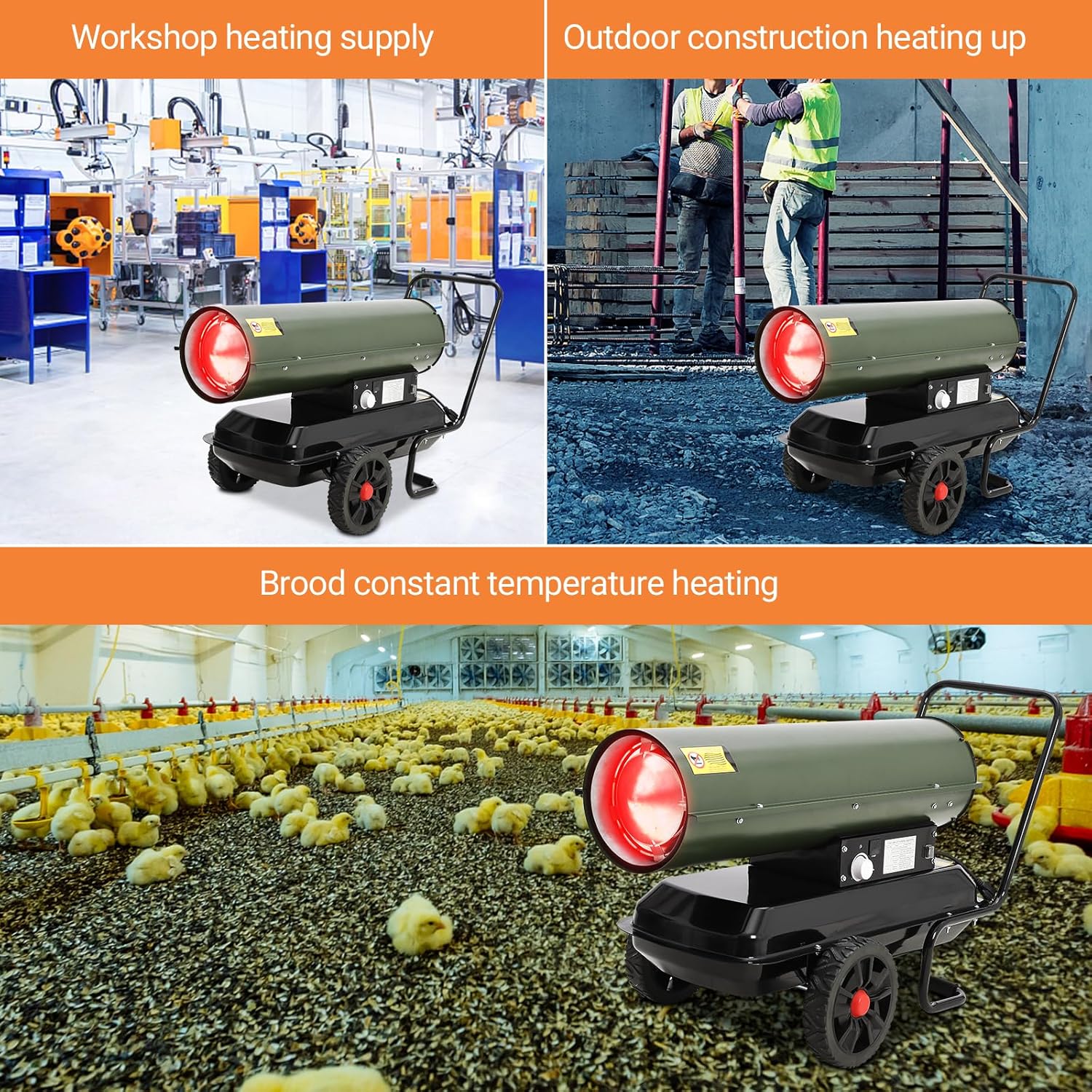 Towallmark 125000 BTU Kerosene and Diesel Space Heater