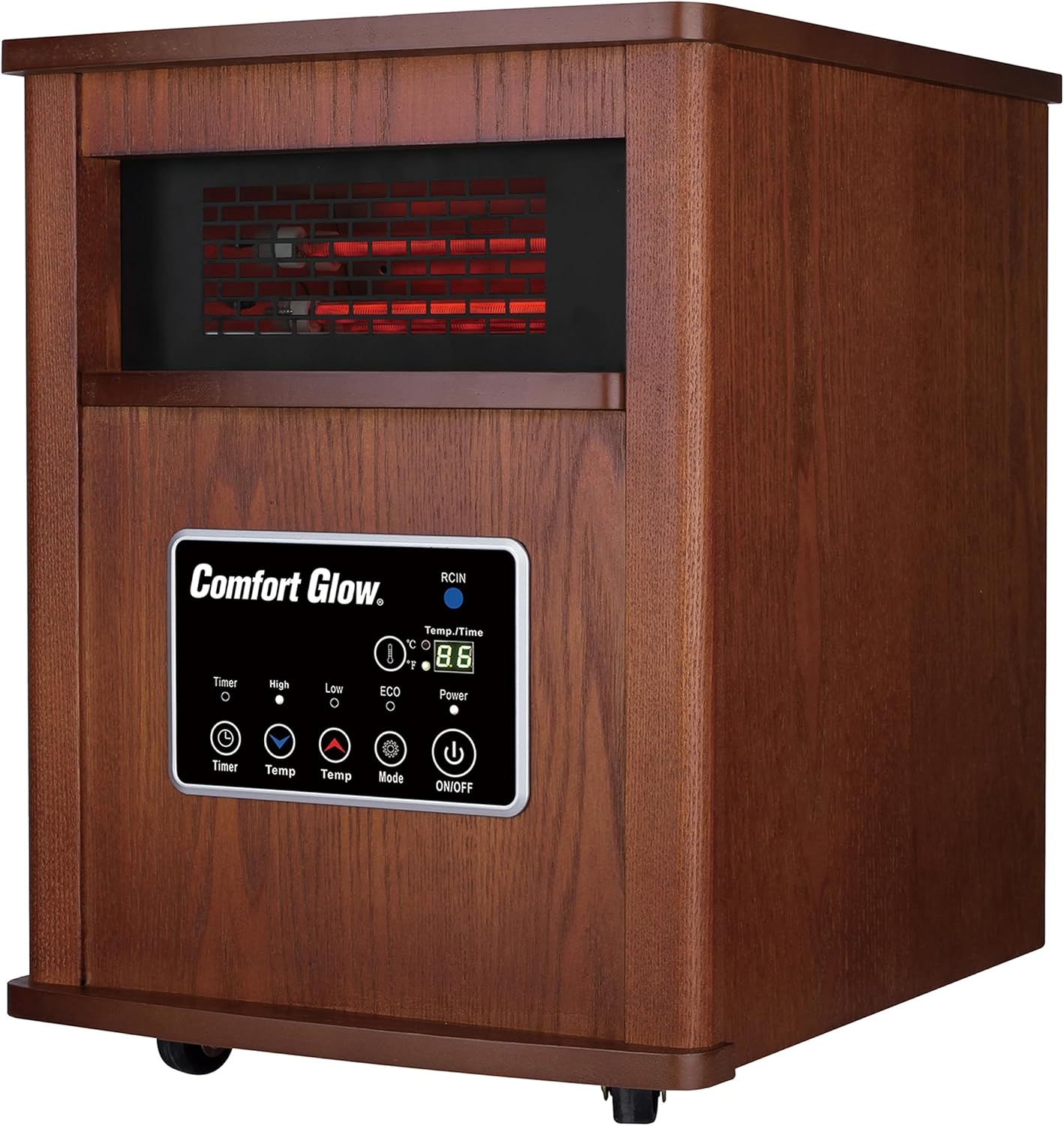 Comfort Glow Infrared Quartz Heater Auburn Oak