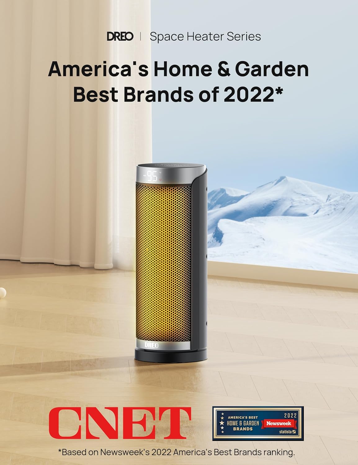 Dreo 1500W Electric Space Heater with Remote 1