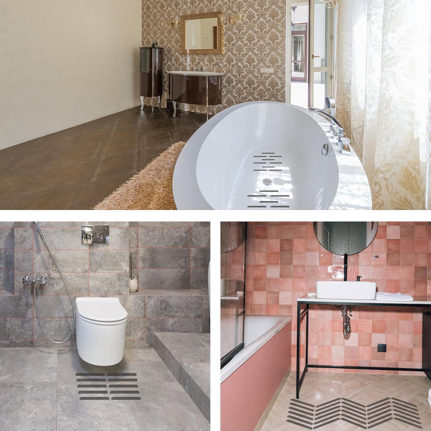36pcs Non-Slip Bathtub Sticker for Safety 1