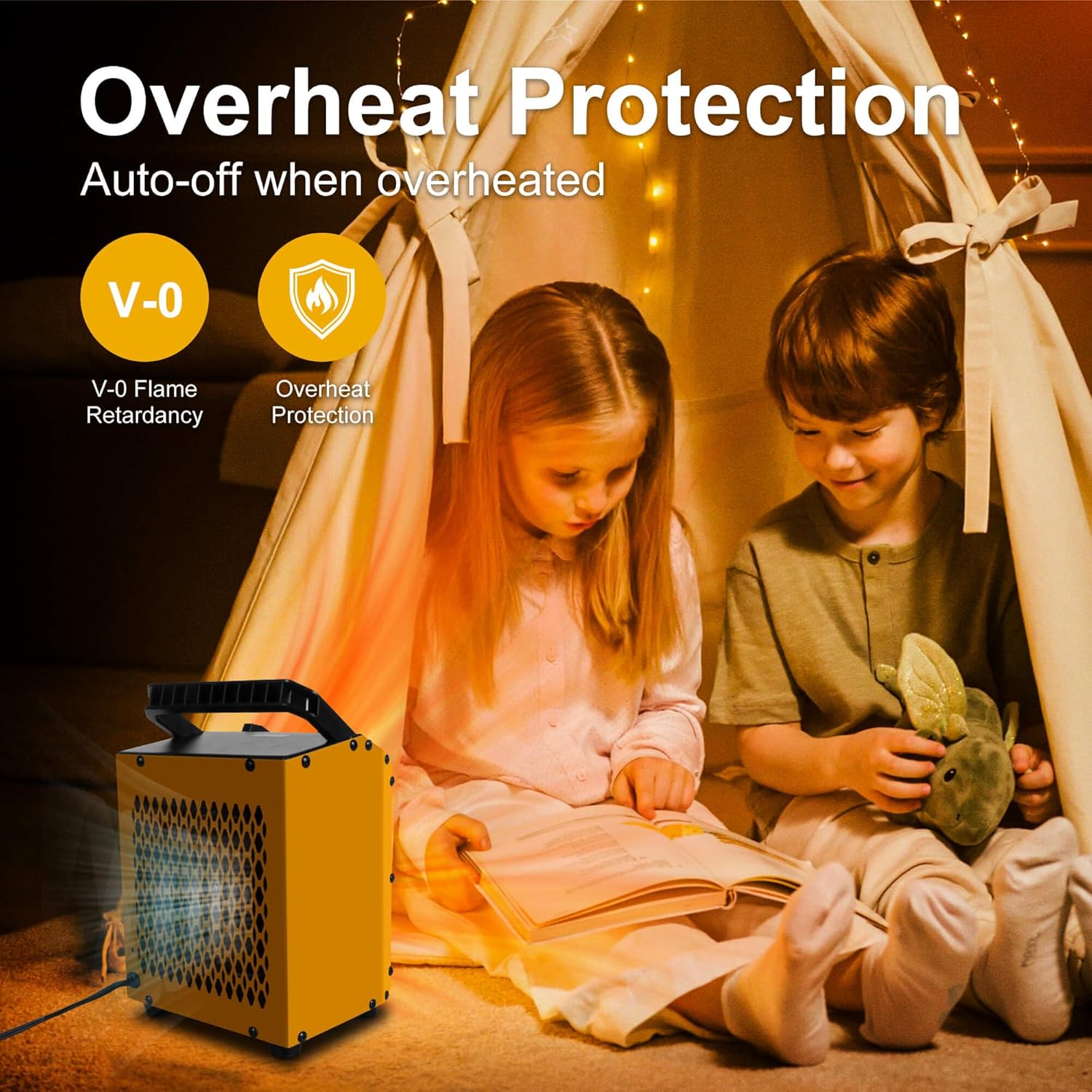 London Sunshine 1500-Watt Electric Heater with Steel Body
