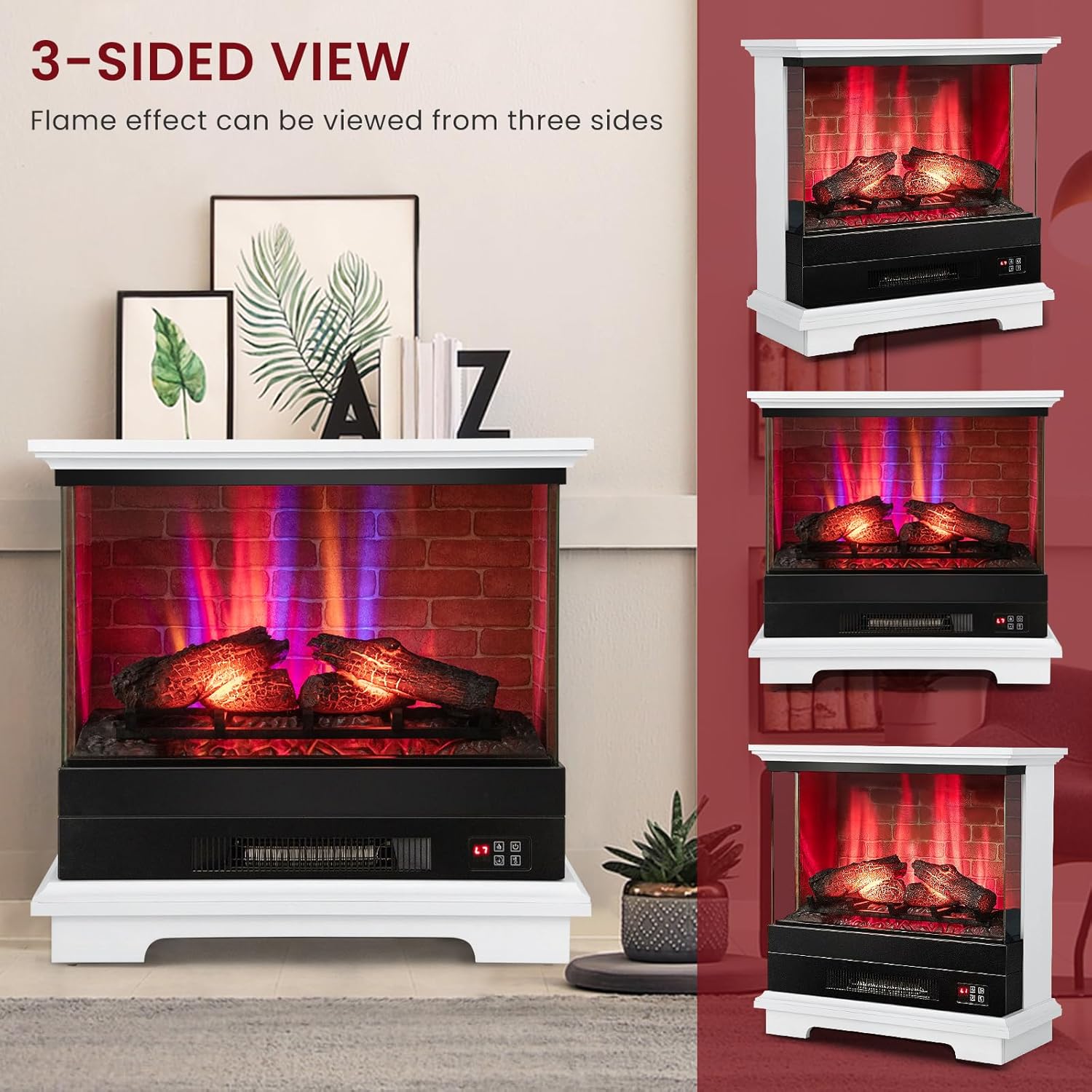 ORALNER 27 Electric Fireplace with Mantel