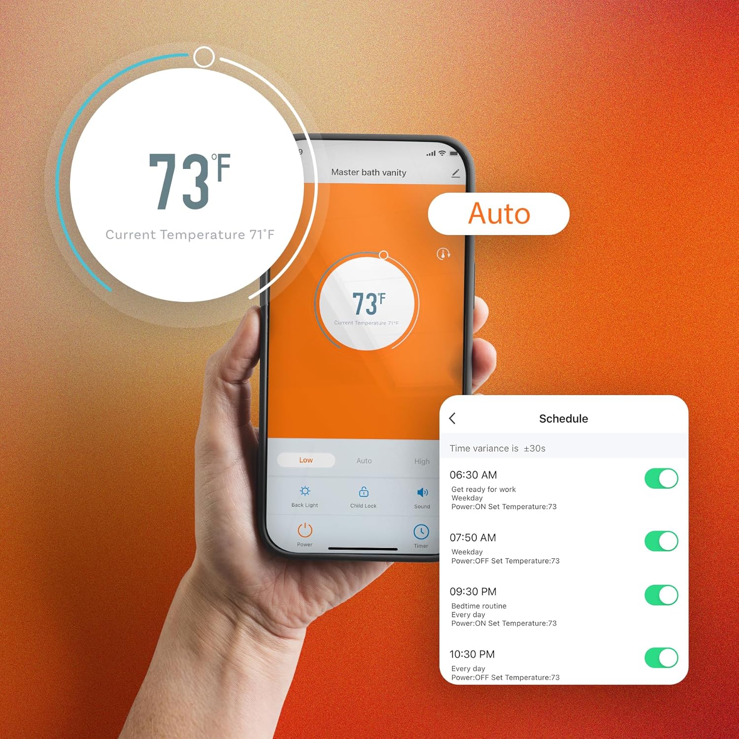 Heat Storm 3000 Watt Smart Electric Wall Heater with WiFi