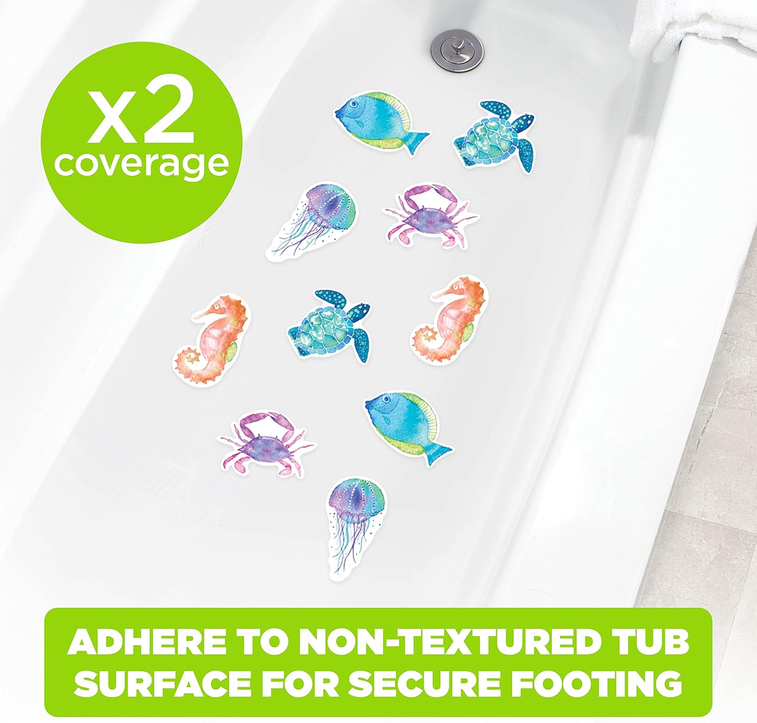 Ginsey Aqua Touch Sea Life Non-Slip Safety Treads