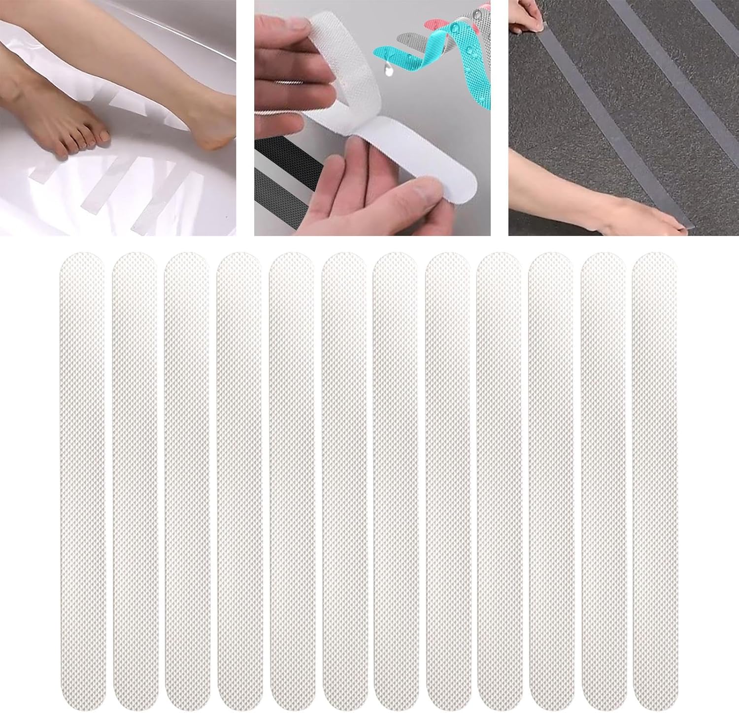 12x Bathtub Non-Slip Stickers for Safety and Traction