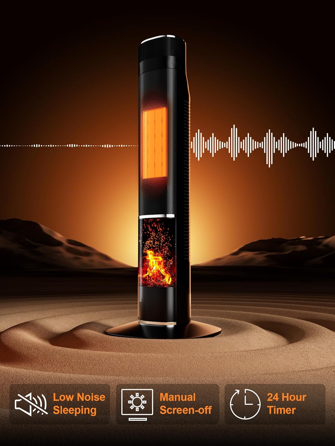 Uthfy 32IN Tower Heater with Remote and Oscillation