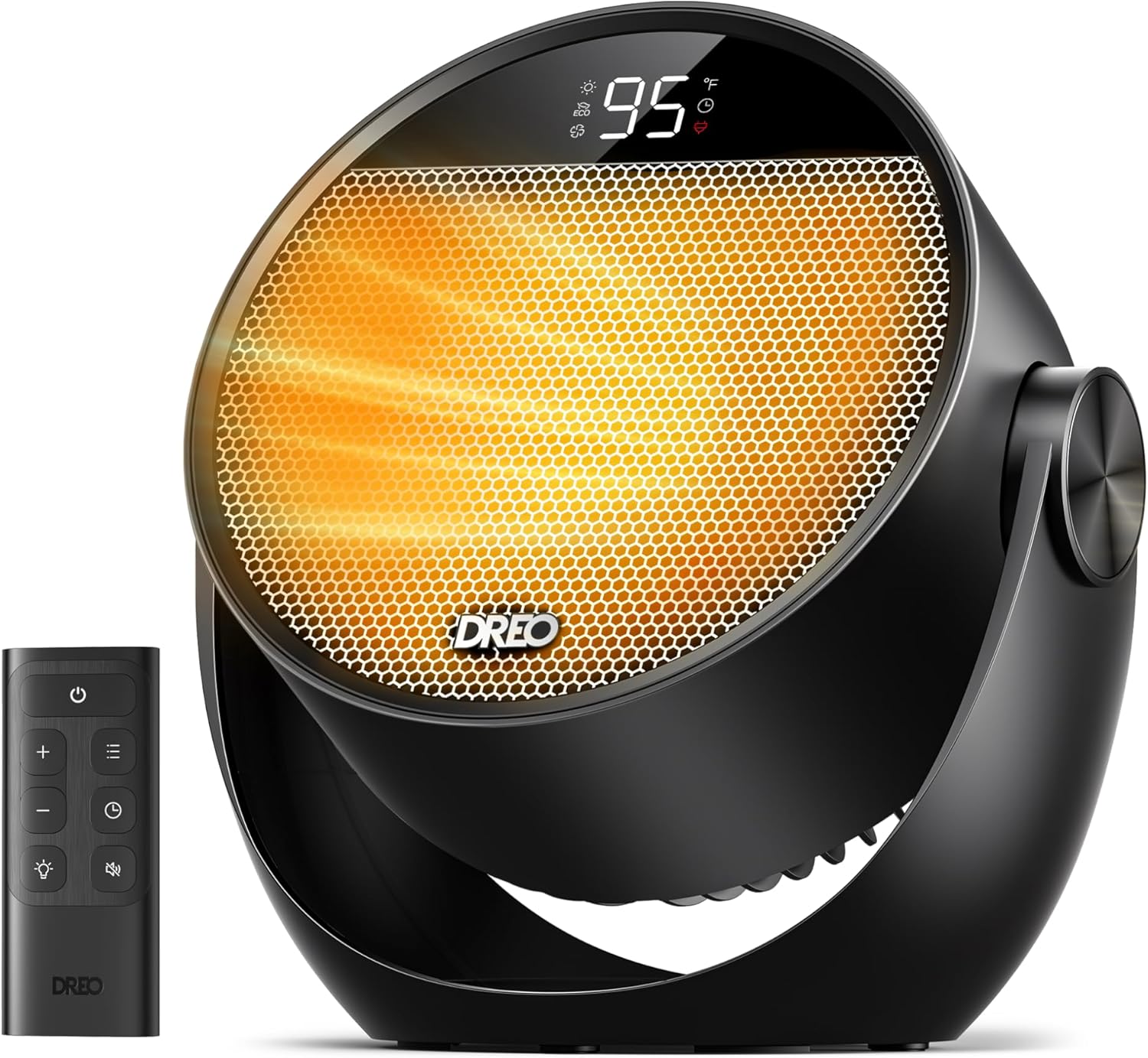 Dreo 1500W Electric Space Heater with Remote and 60 Tilt