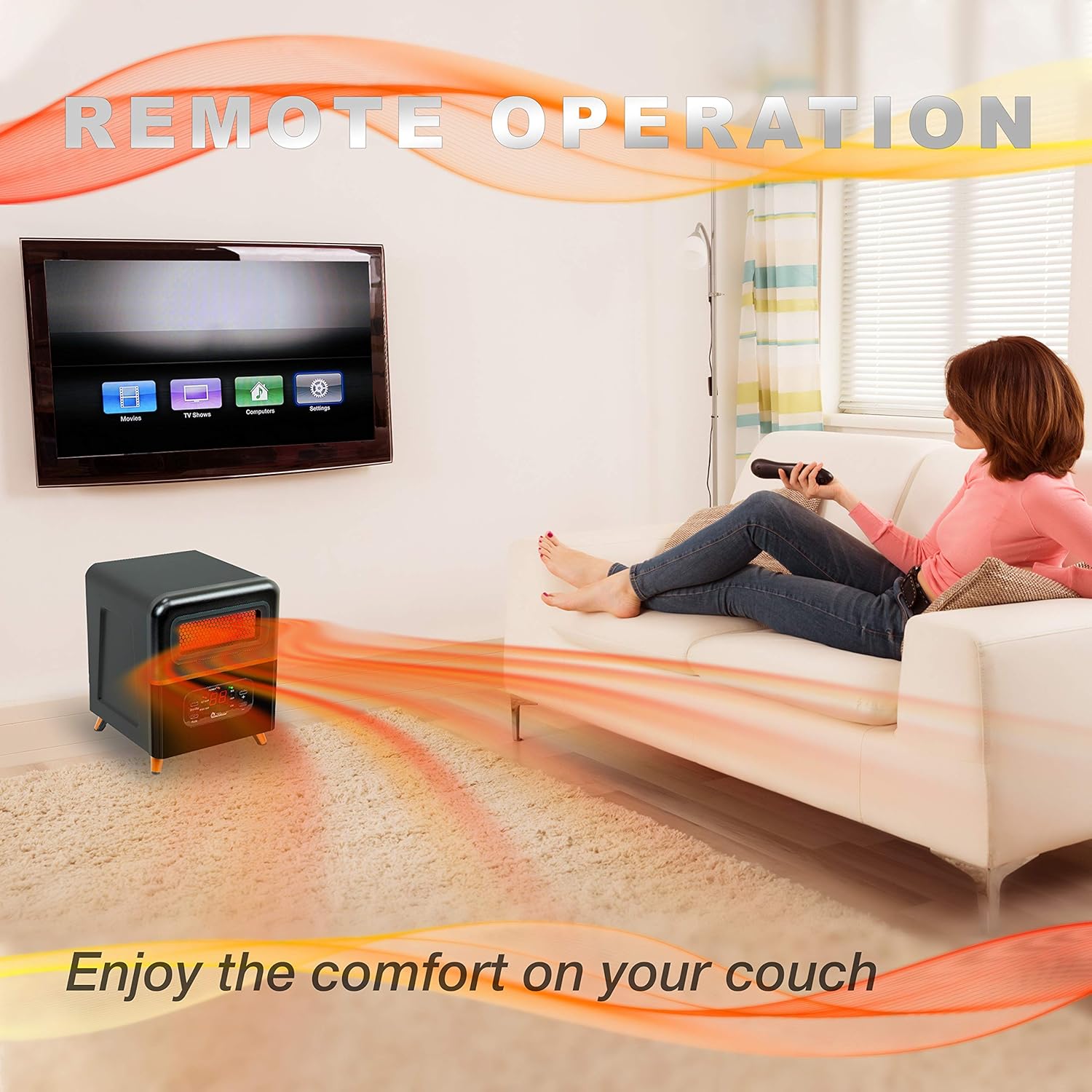 DR INFRARED HEATER DR-978 Dual Hybrid Space Heater with Remote