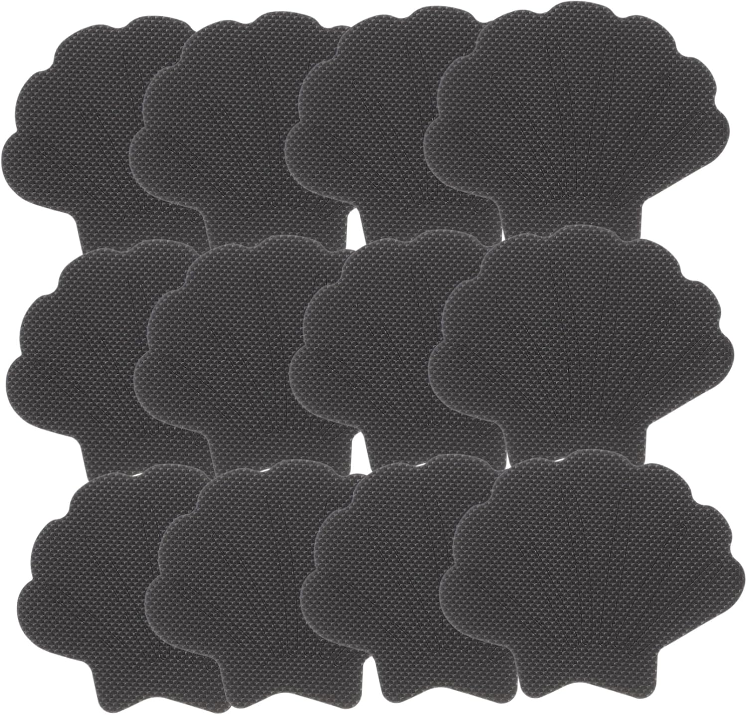 12pcs Nonslip Shower Treads Adhesive Decals for Bathtub Safety