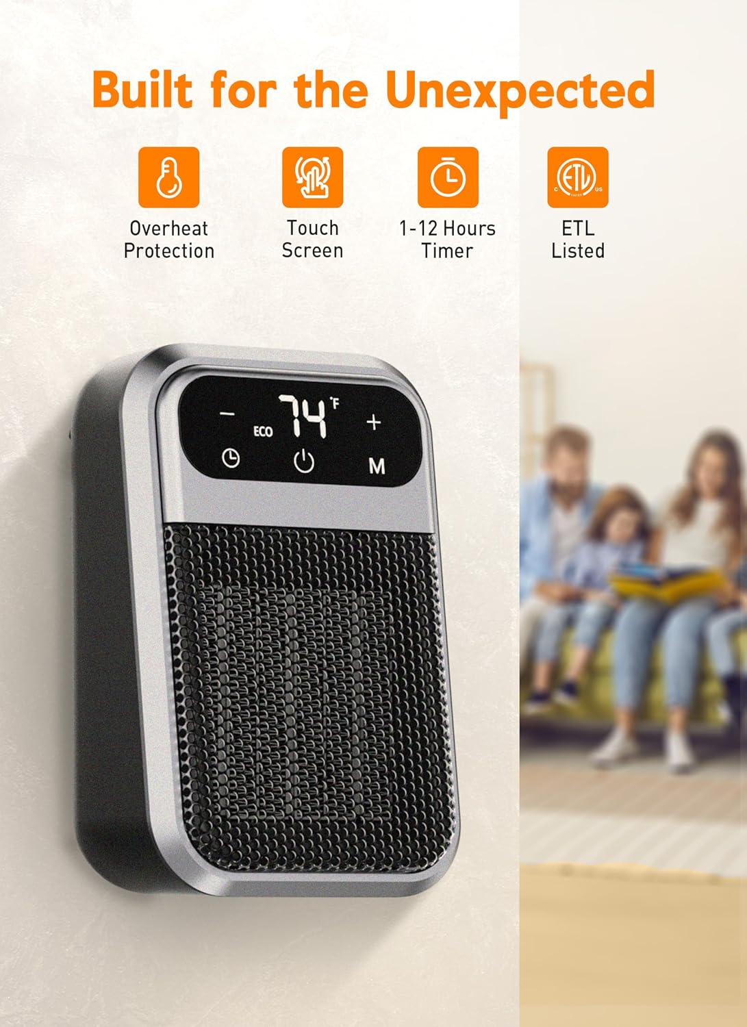 GiveBest 800W Wall Heater with Remote Control