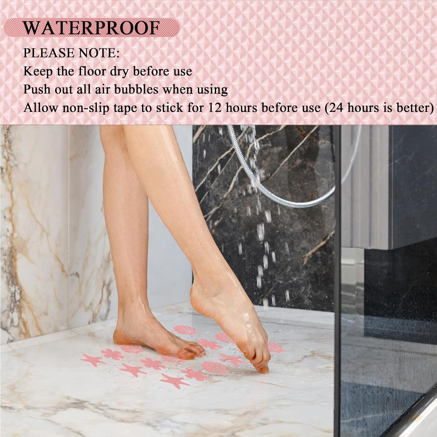 30pcs Non-Slip Safety Stickers for Bathroom Tub Stairs