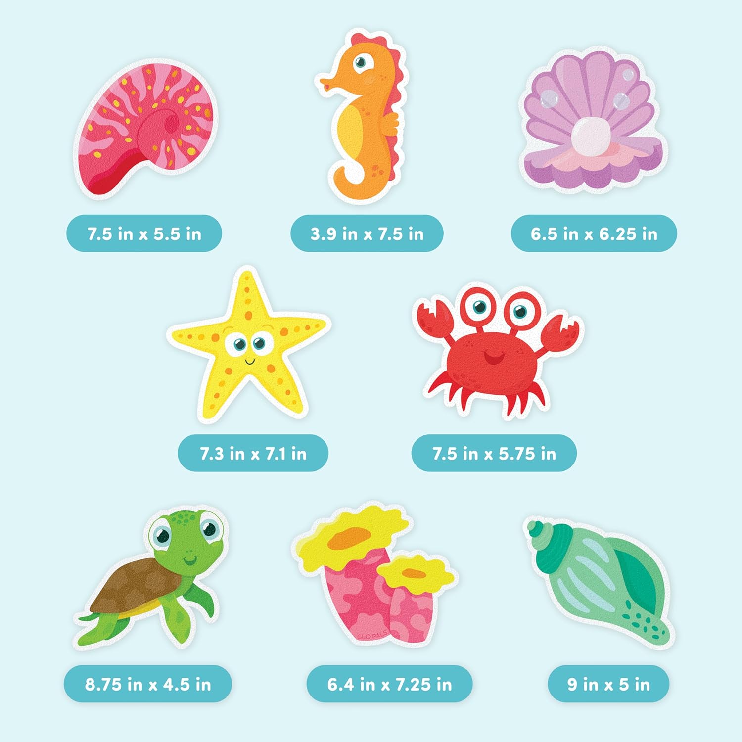 Glo Pals Galaxy Bathtub Non-Slip Stickers