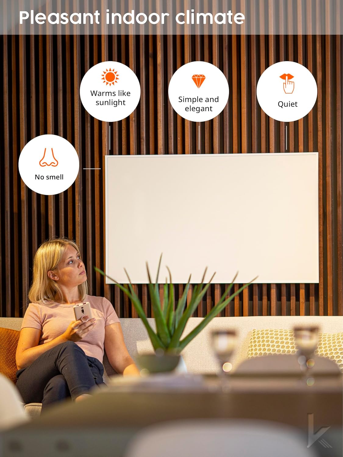 Knighaus Infrared Wall Heater - Efficient Quiet