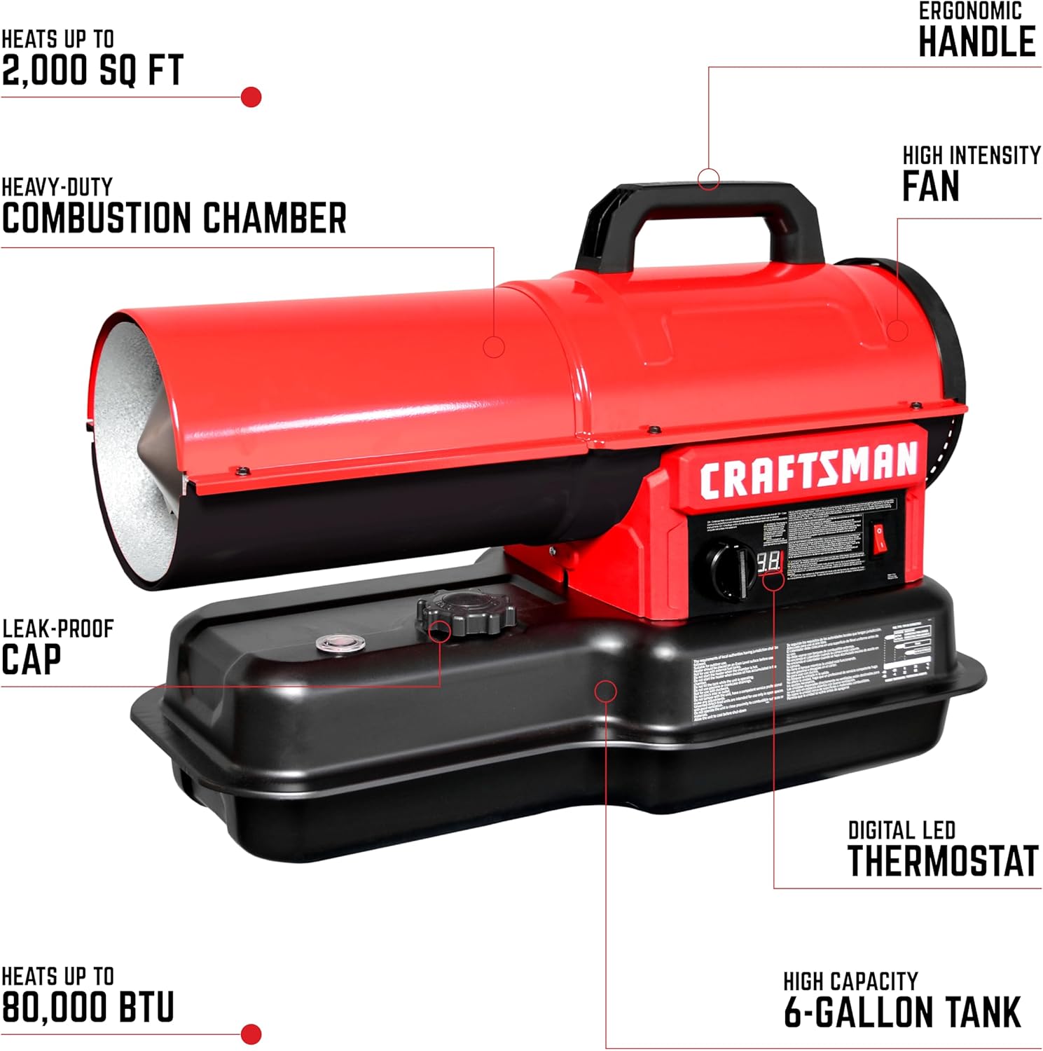 Craftsman 80000 BTU Kerosene Diesel Heater 1