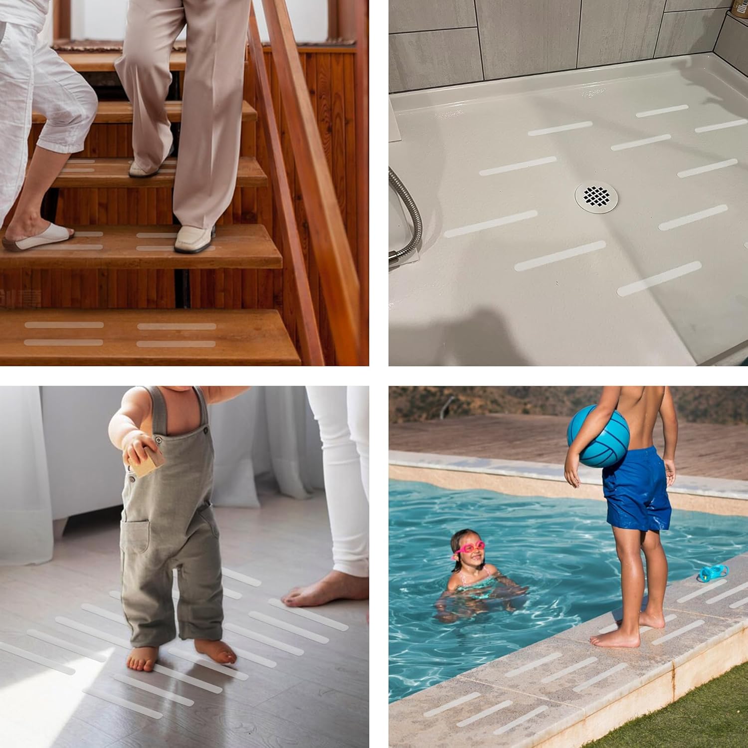 36pcs Clear Non-Slip Bathtub Sticker for Safety 1