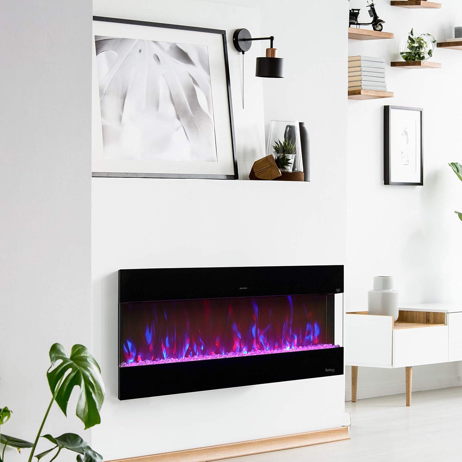 e-Flame USA Hampshire 50-inch Wall Mount LED Fireplace