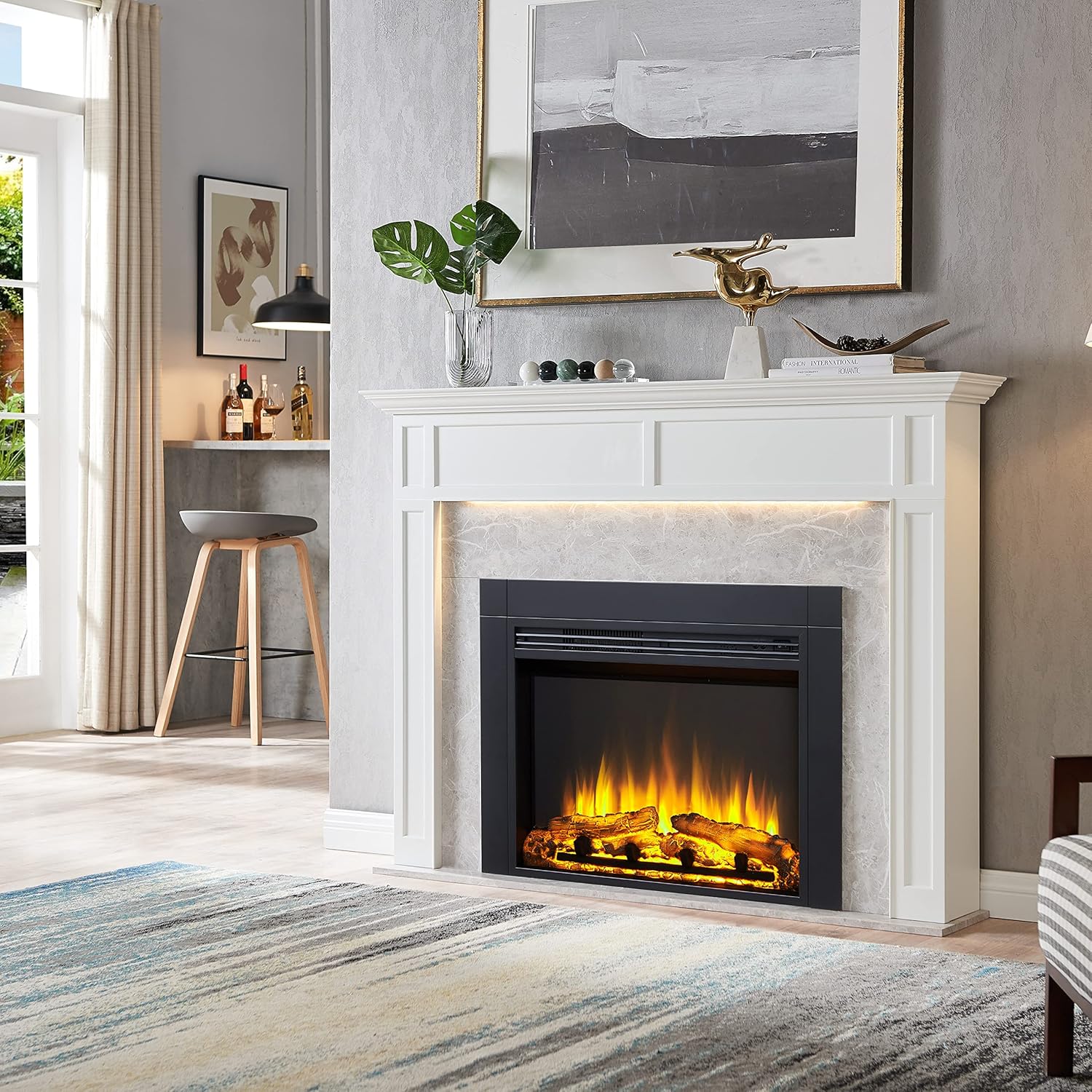 LegendFlame Jaden 36 W x 26 H Electric Fireplace Insert 1