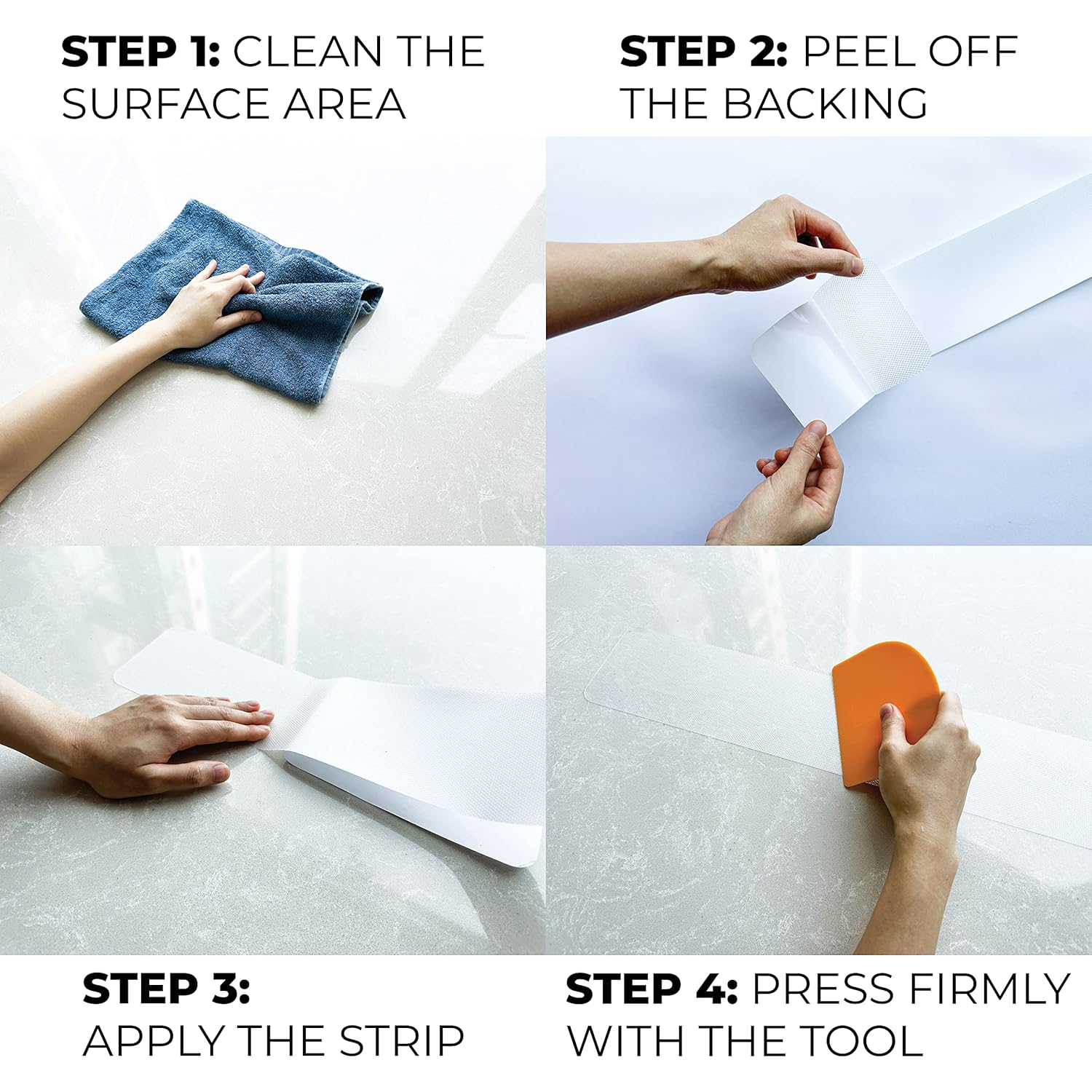 18PCS Anti-Slip Bath Stickers for Safety