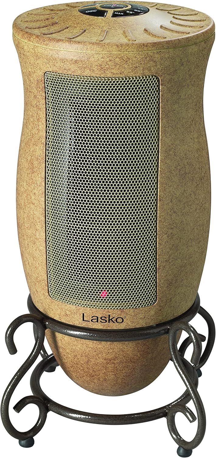 Lasko Oscillating Ceramic Space Heater 1500W 16 Inches Beige