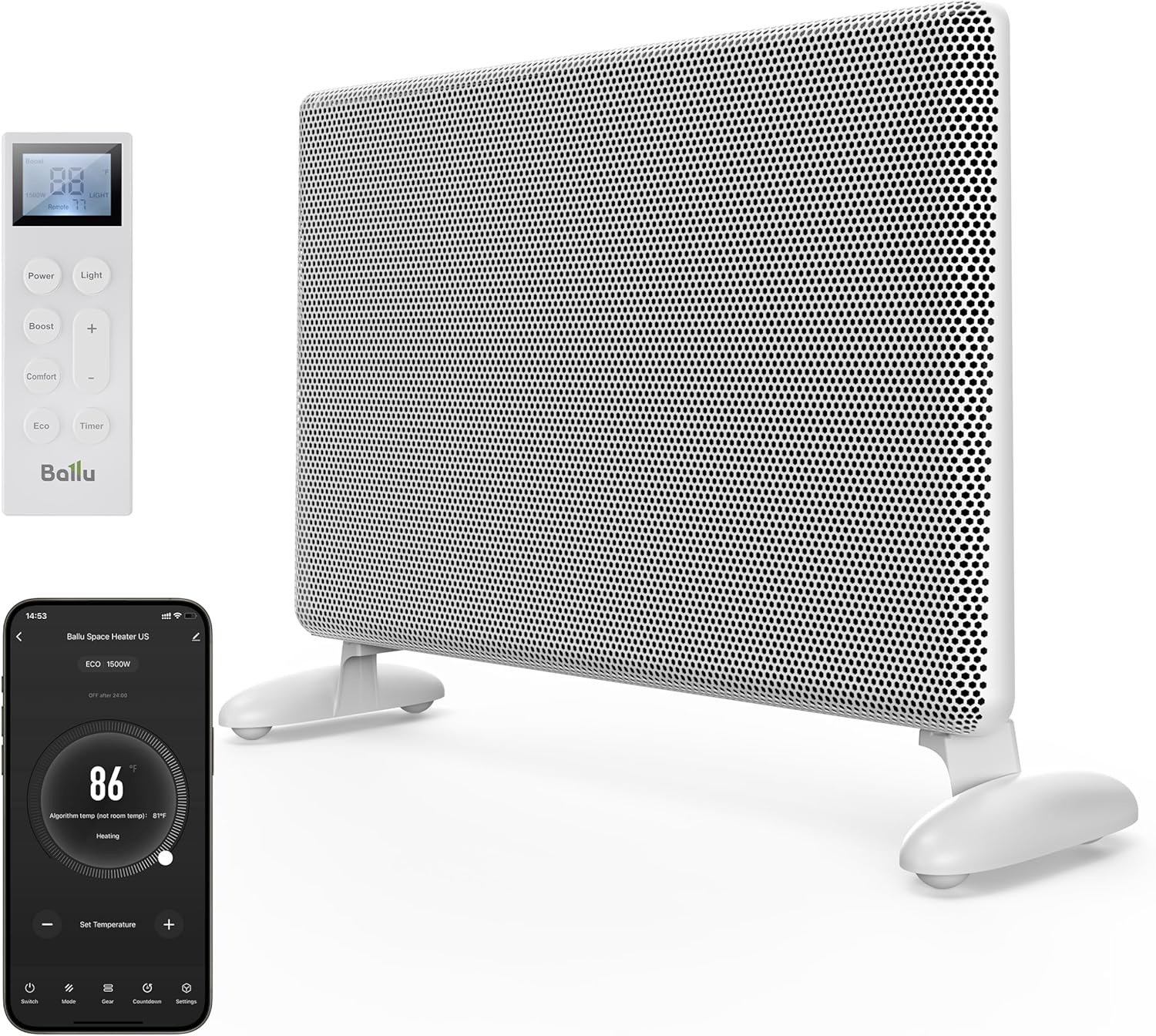 Ballu Mica Infrared Heater with Alexa Control