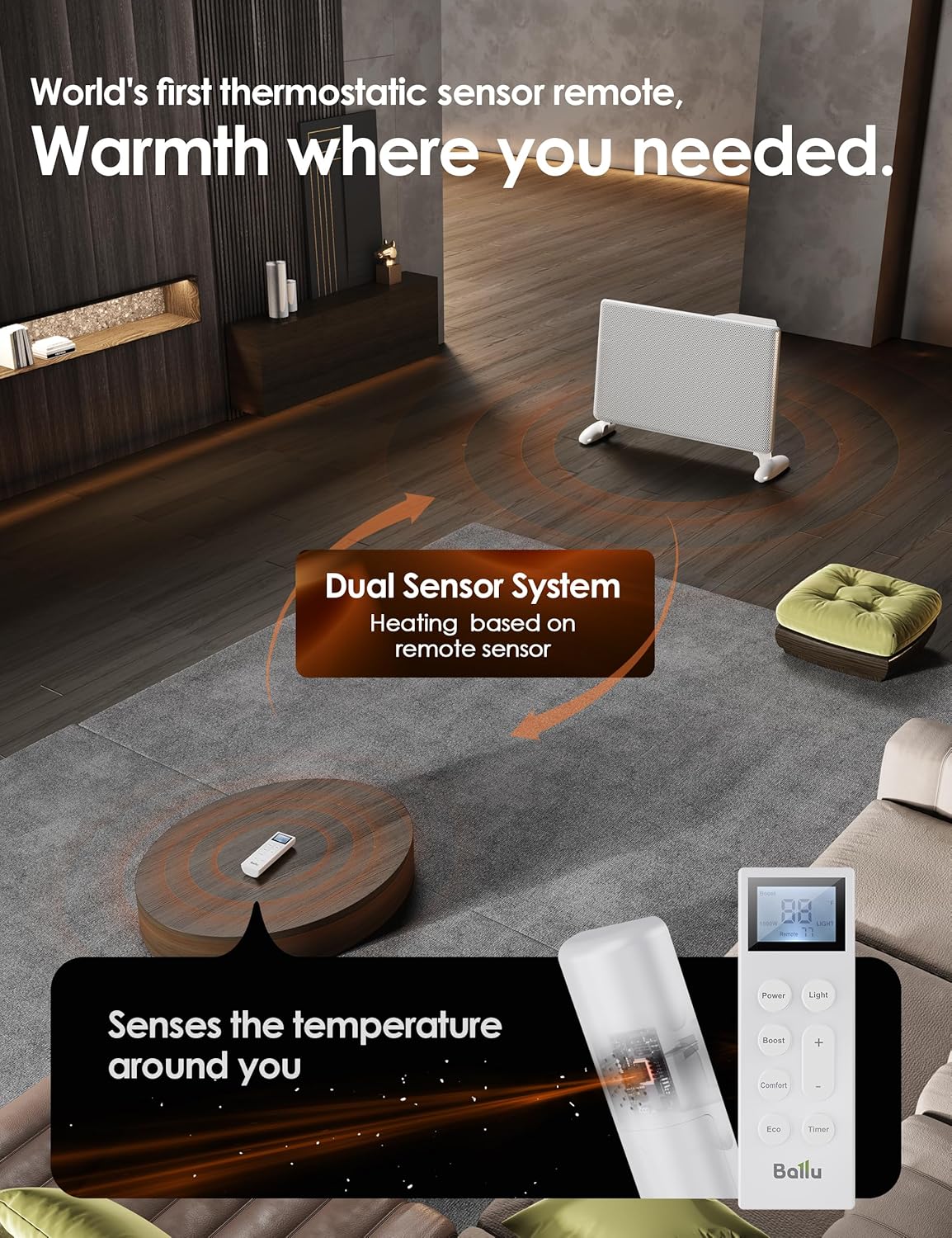 Ballu Mica Infrared Heater with Alexa Control